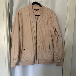 Mango Men's Pale Blush Bomber Jacket